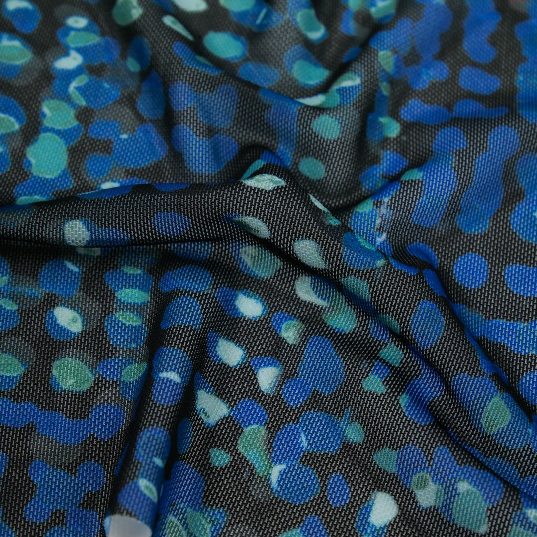 BLUE HORIZON - MESH PRINTS - IRREGULAR DOTS