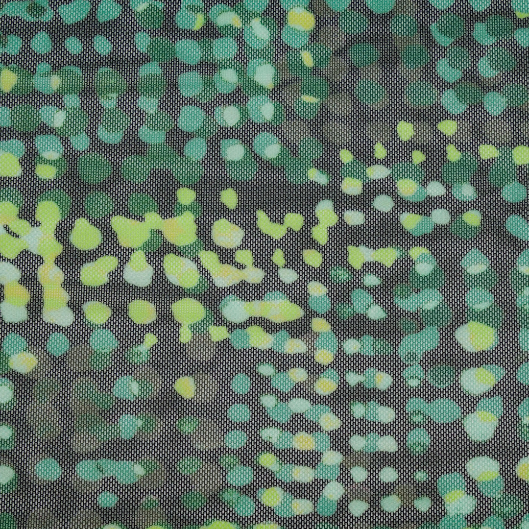 VERDE - MESH PRINTS - IRREGULAR DOTS