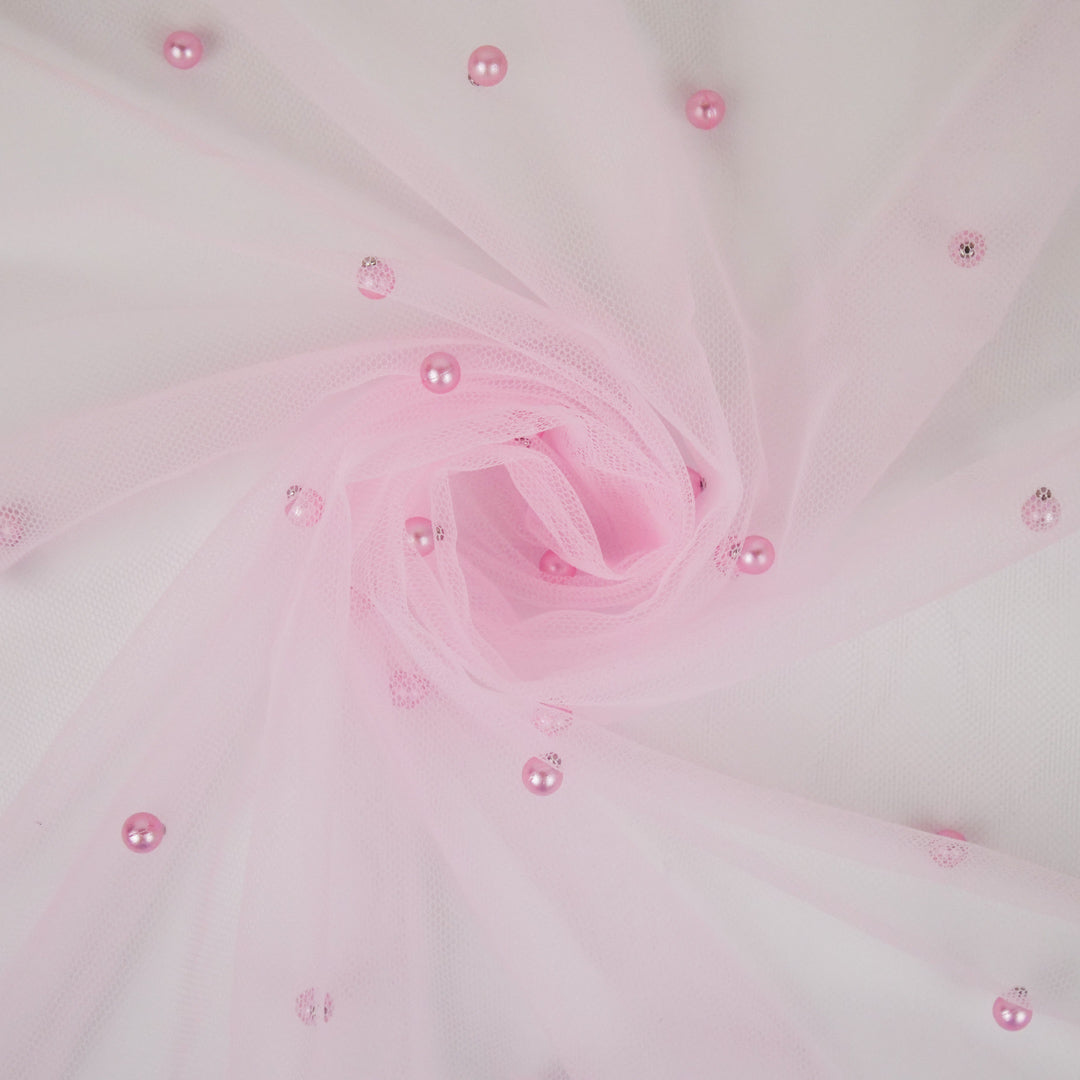 TULLE WITH PEARLS