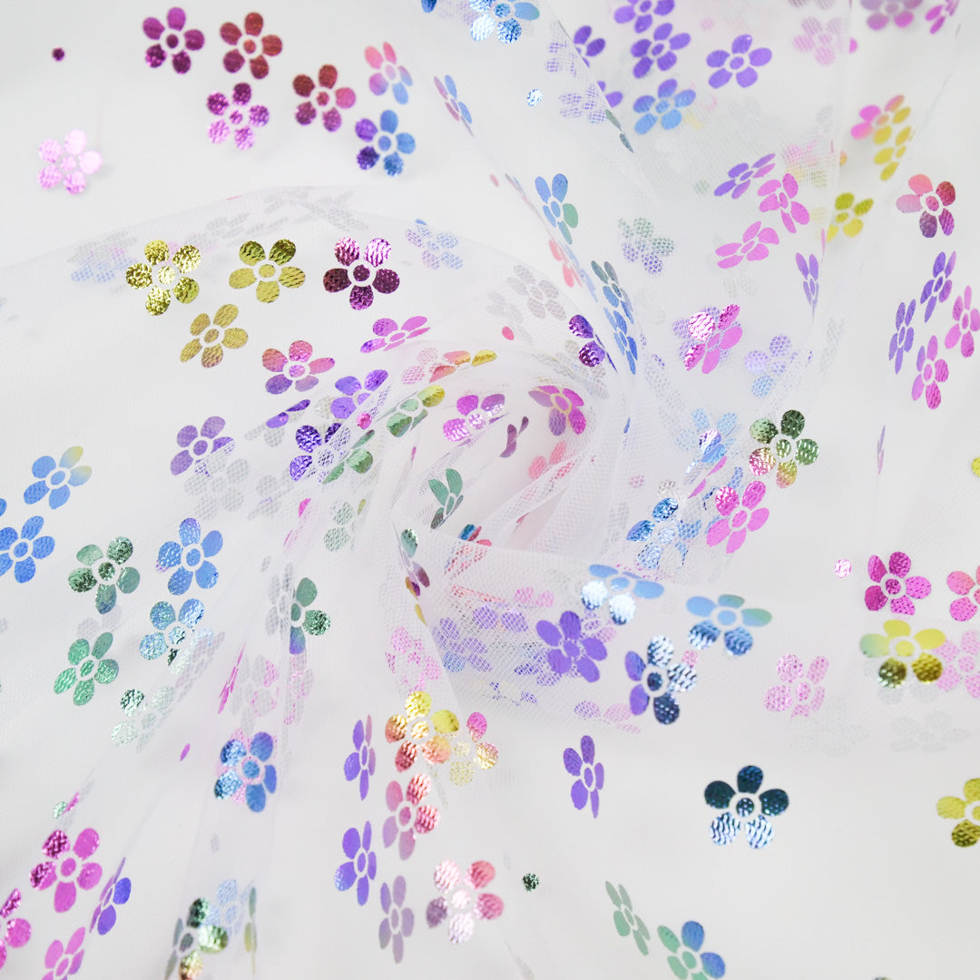 JUSTIN AND JUSTINE - RAINBOW FLOWER TULLE