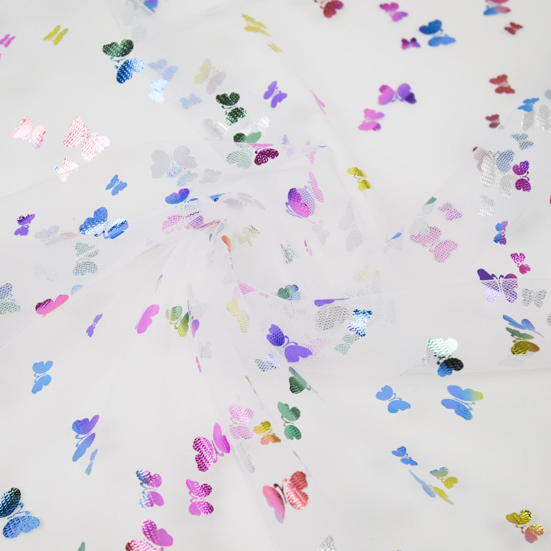JUSTIN AND JUSTINE - RAINBOW BUTTERFLY TULLE