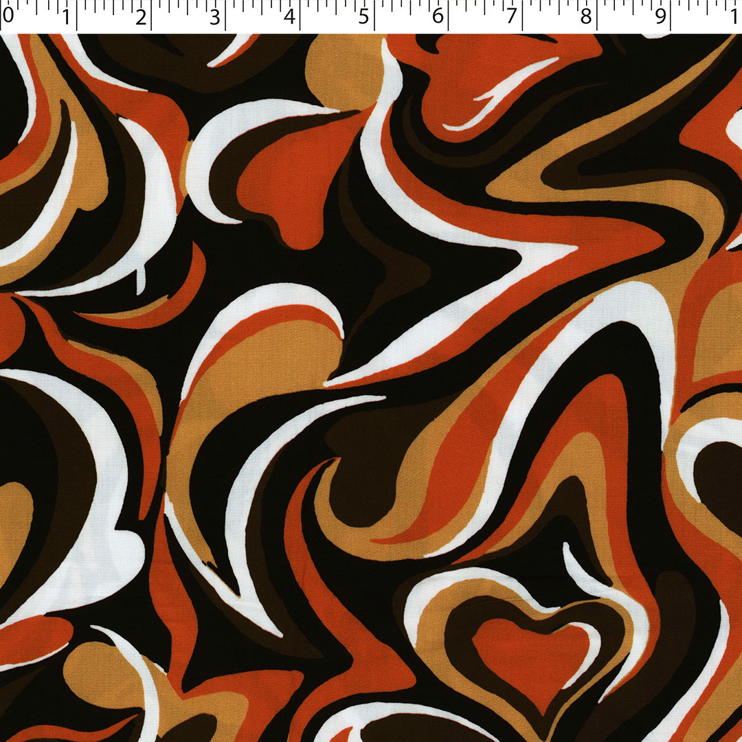 ARIELLE - RAYON PRINTS - SWIRL GEOMETRIC