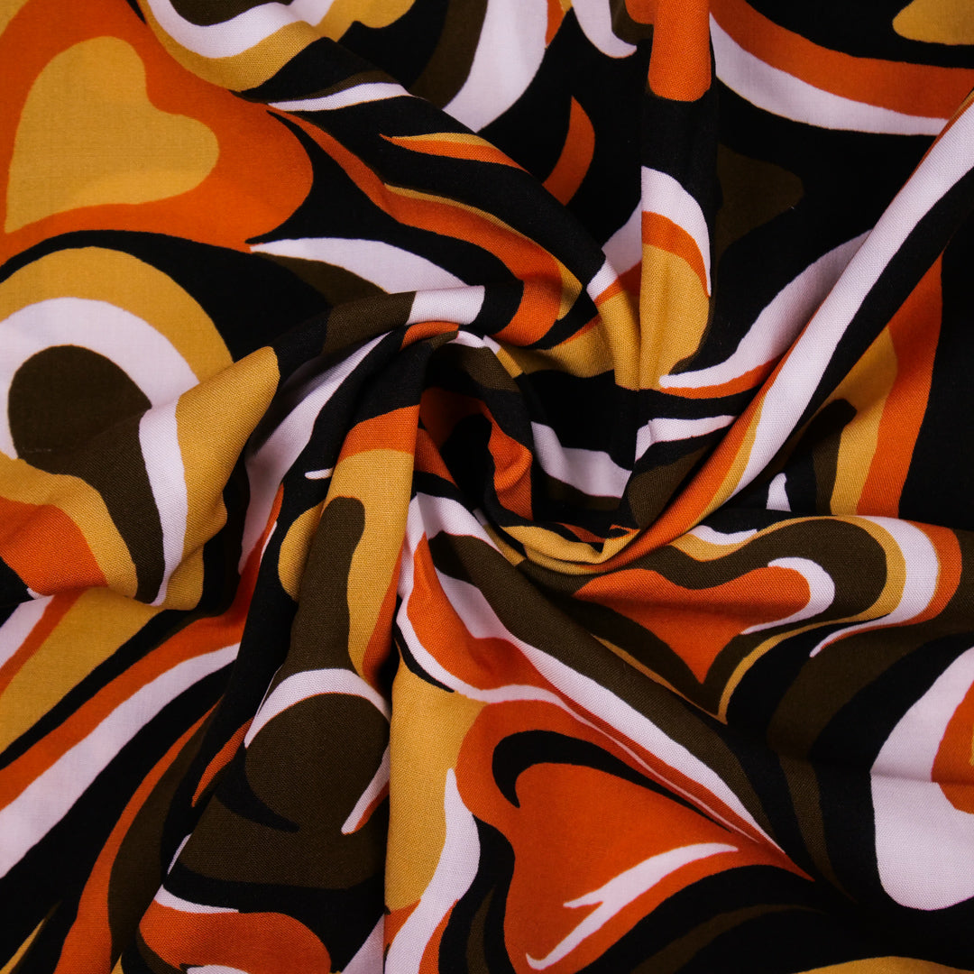 ARIELLE - RAYON PRINTS - SWIRL GEOMETRIC