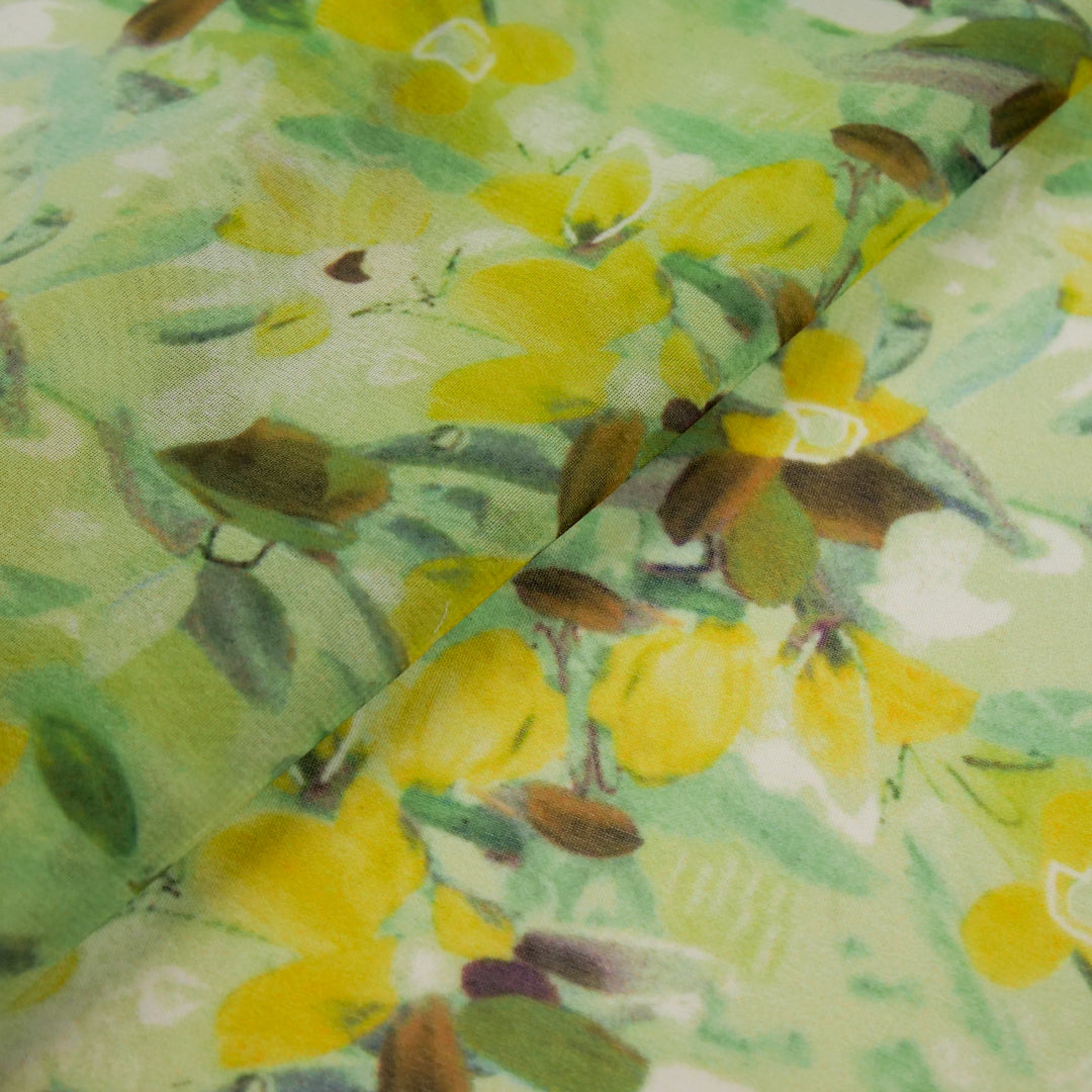 DAY DREAM COLLECTION - CHIFFON PRINTS - ABSTRACT LEAVES