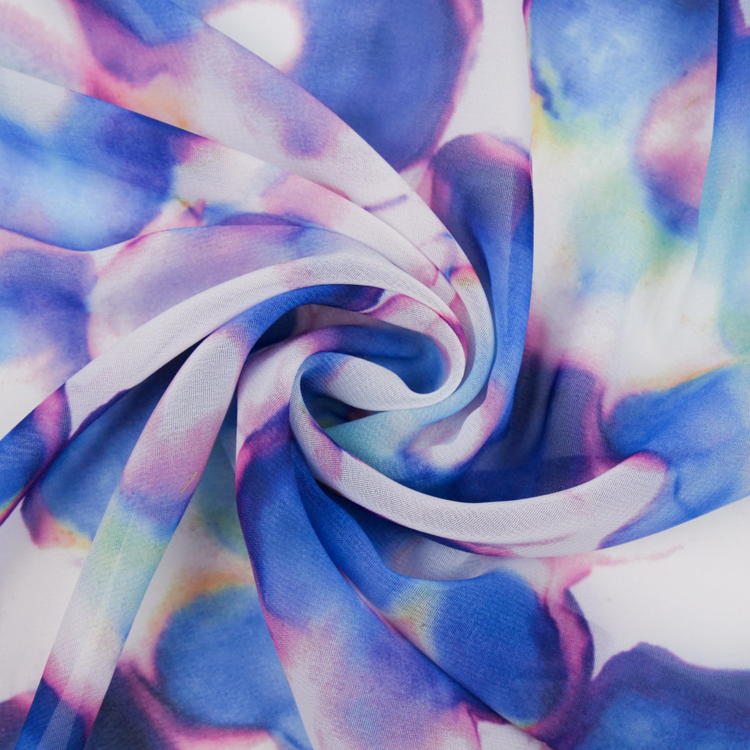 LAST DANCE COLLECTION - CHIFFON PRINTS - ABSTRACT WATERCOLOUR
