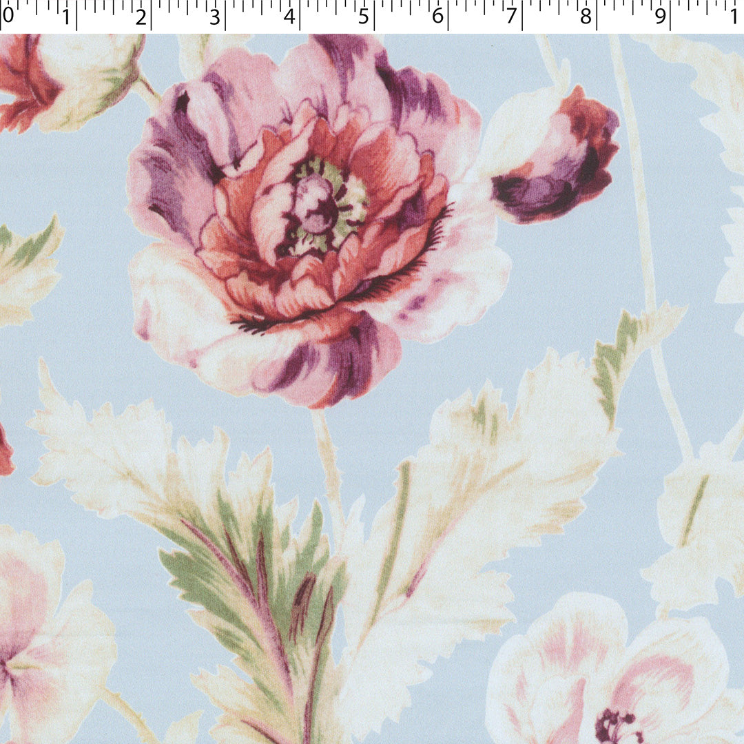 CONVENT GARDEN - SATIN PRINTS - LARGE FLORAL