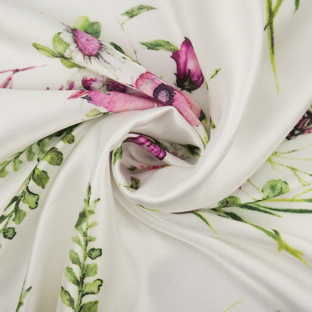 CONVENT GARDEN - SATIN PRINTS - SPACED FLORAL
