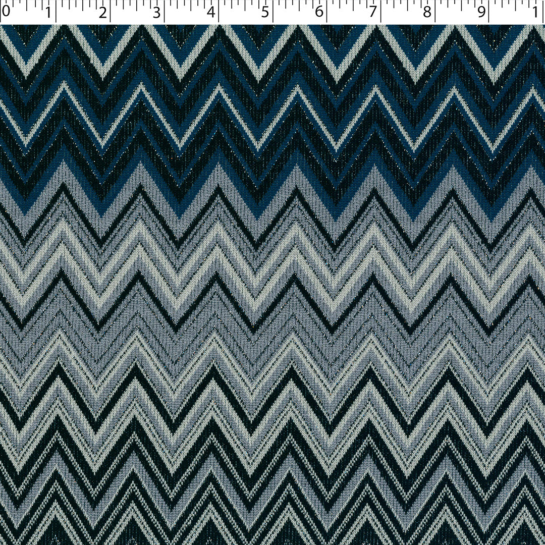 BLUE HORIZON - CHEVRON KNIT PRINT