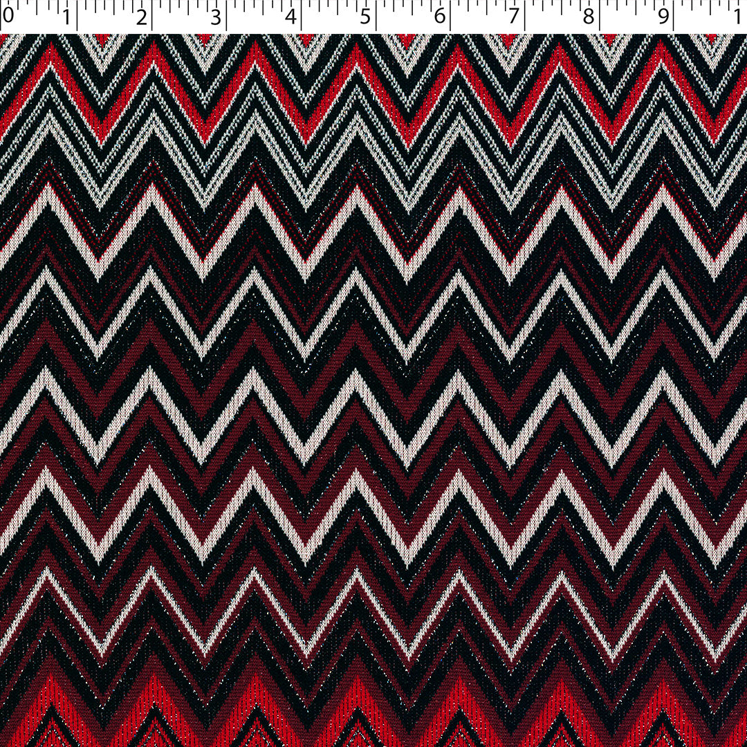 AUTUMN EMBERS - CHEVRON KNIT PRINT