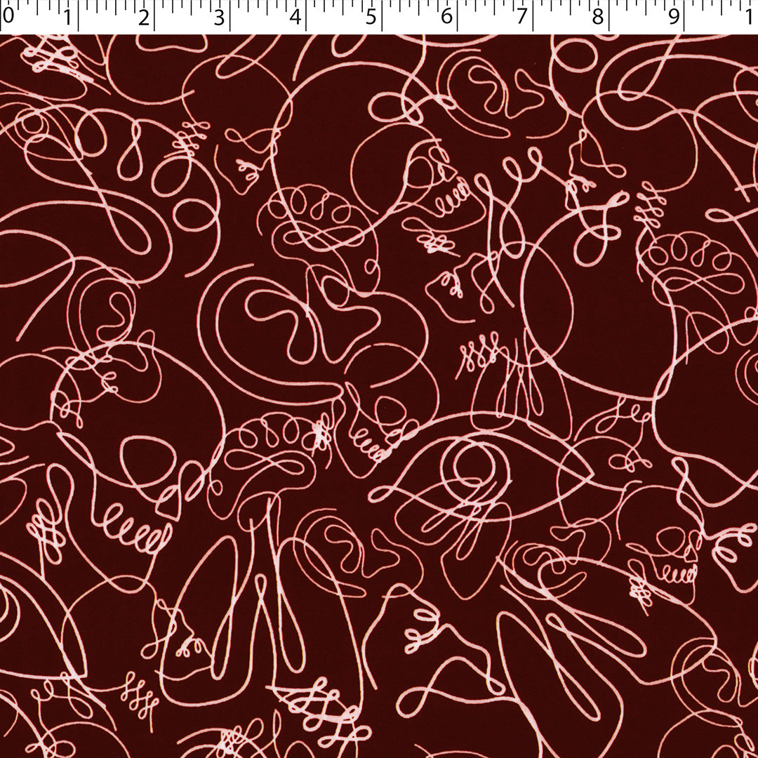 ARIELLE - KNIT PRINTS - ABSTRACT SKULLS/EYES