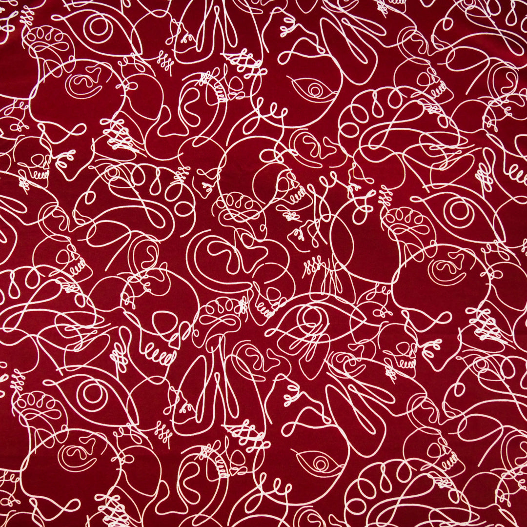 ARIELLE - KNIT PRINTS - ABSTRACT SKULLS/EYES