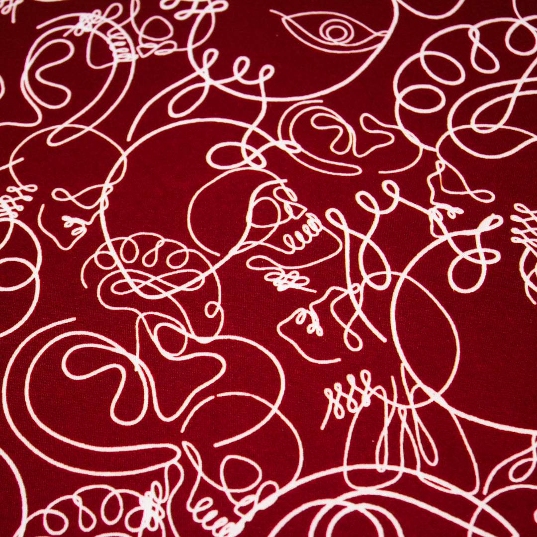 ARIELLE - KNIT PRINTS - ABSTRACT SKULLS/EYES