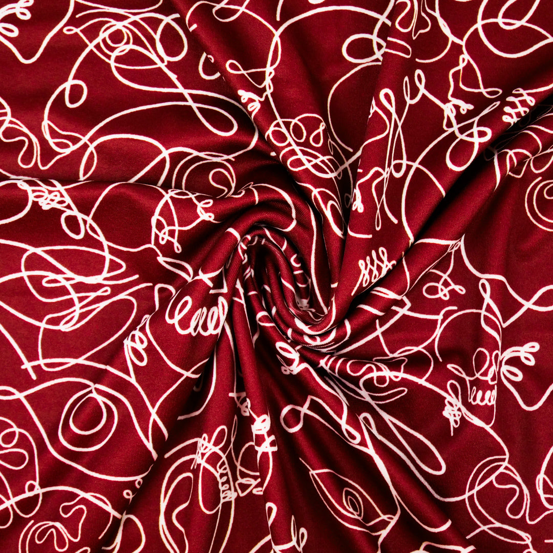 ARIELLE - KNIT PRINTS - ABSTRACT SKULLS/EYES