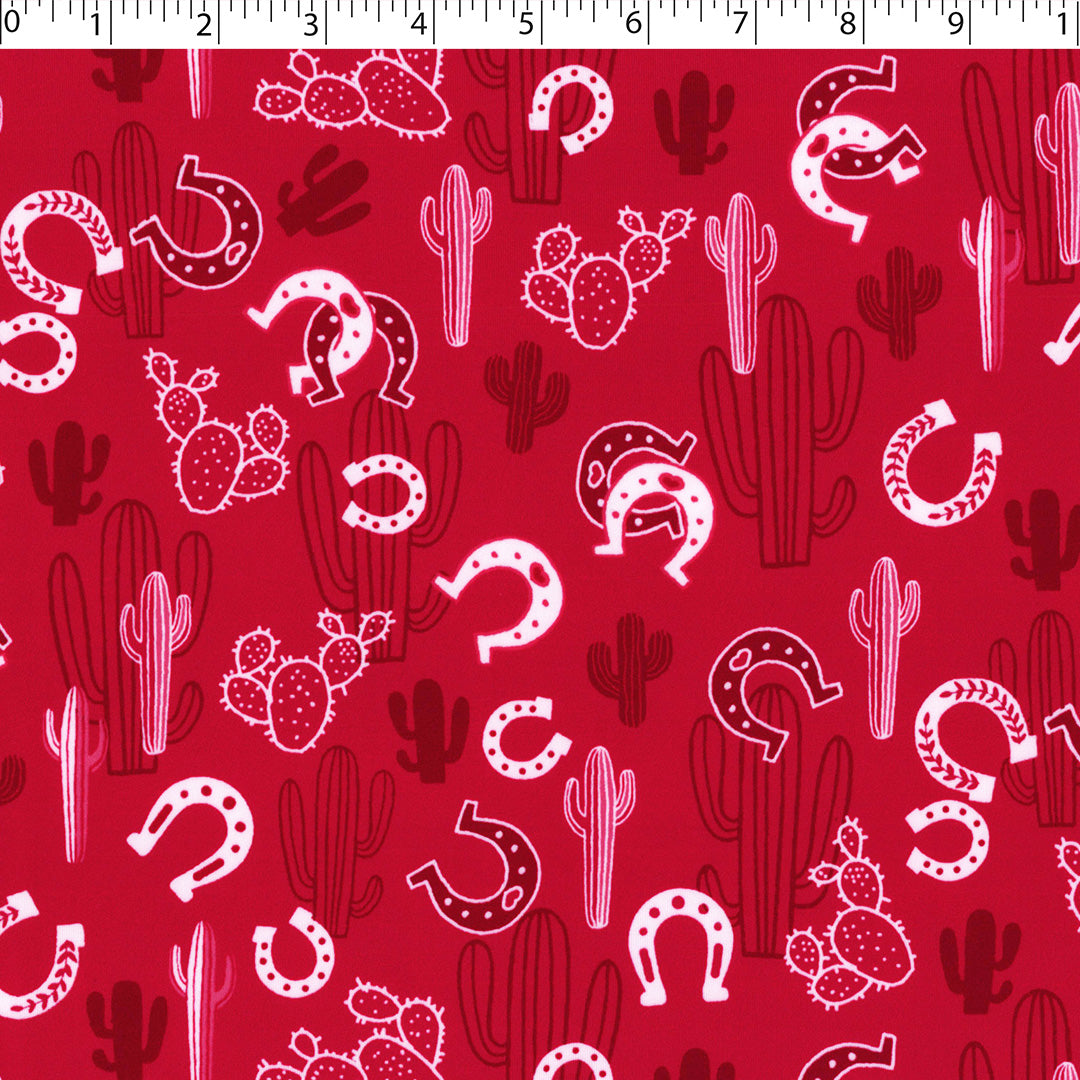 ARIELLE - KNIT PRINTS - CACTUS/HORSE-SHOE