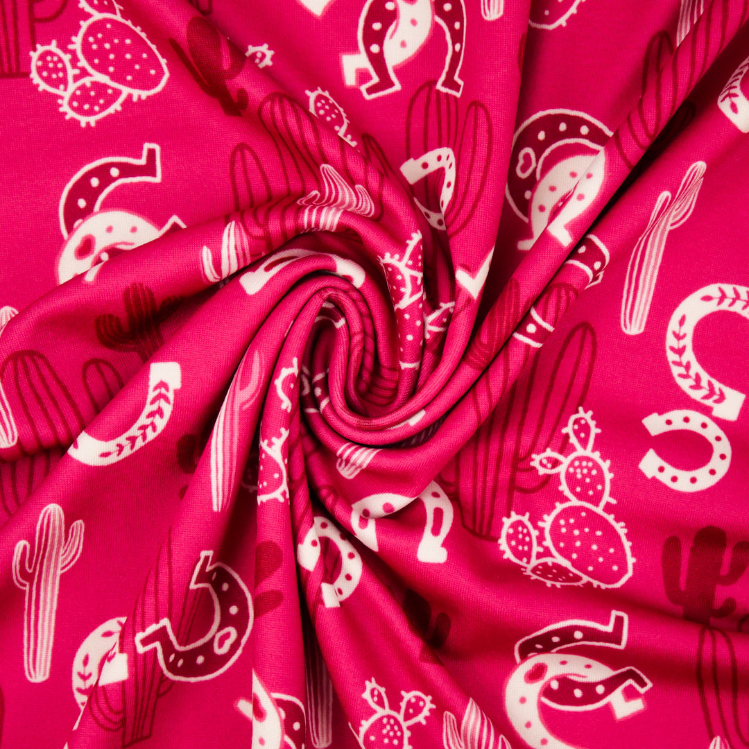 ARIELLE - KNIT PRINTS - CACTUS/HORSE-SHOE