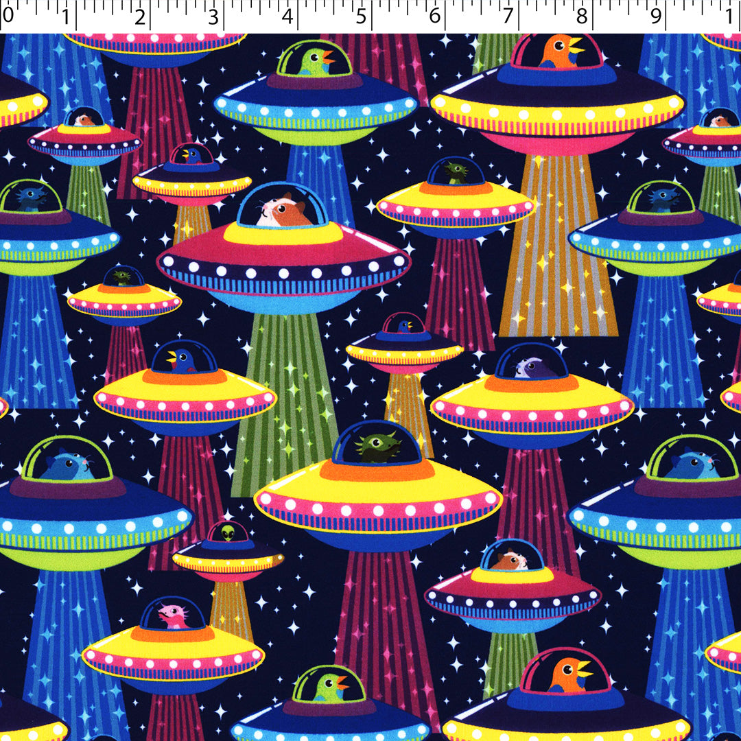 ARIELLE - KNIT PRINTS - SPACE SHIPS