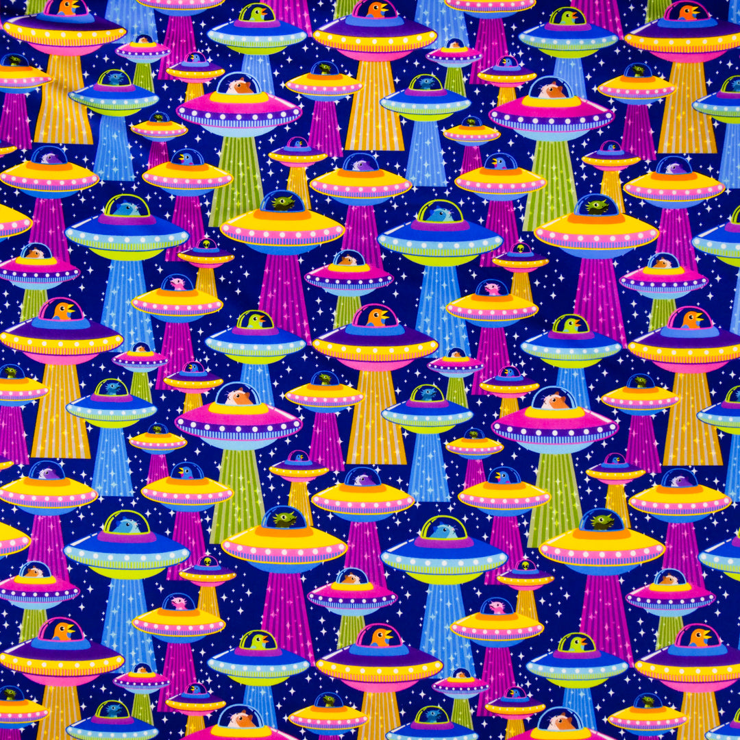 ARIELLE - KNIT PRINTS - SPACE SHIPS