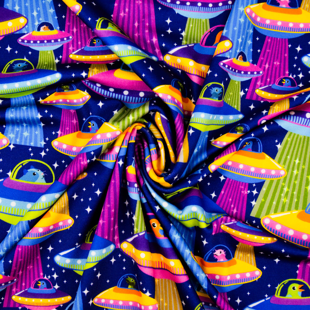 ARIELLE - KNIT PRINTS - SPACE SHIPS