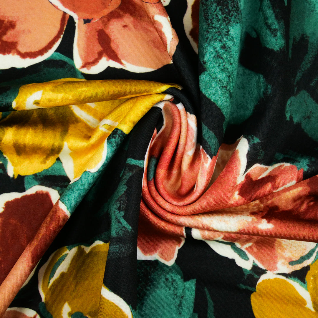 DELPHINE - KNIT PRINTS - ABSTRACT FLORAL