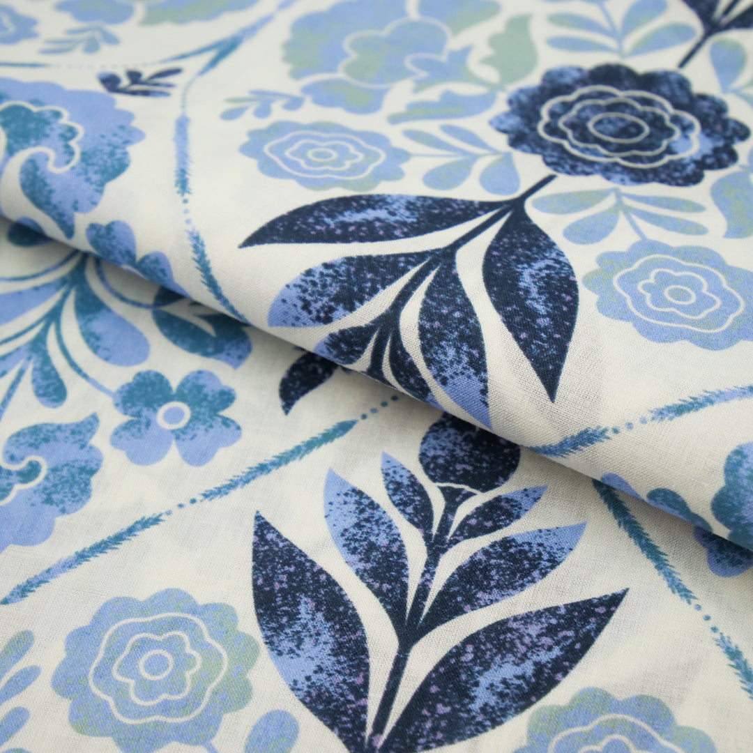 EVERYDAY BLUES-COTTON VOILE PRINTS-ARABESQUE