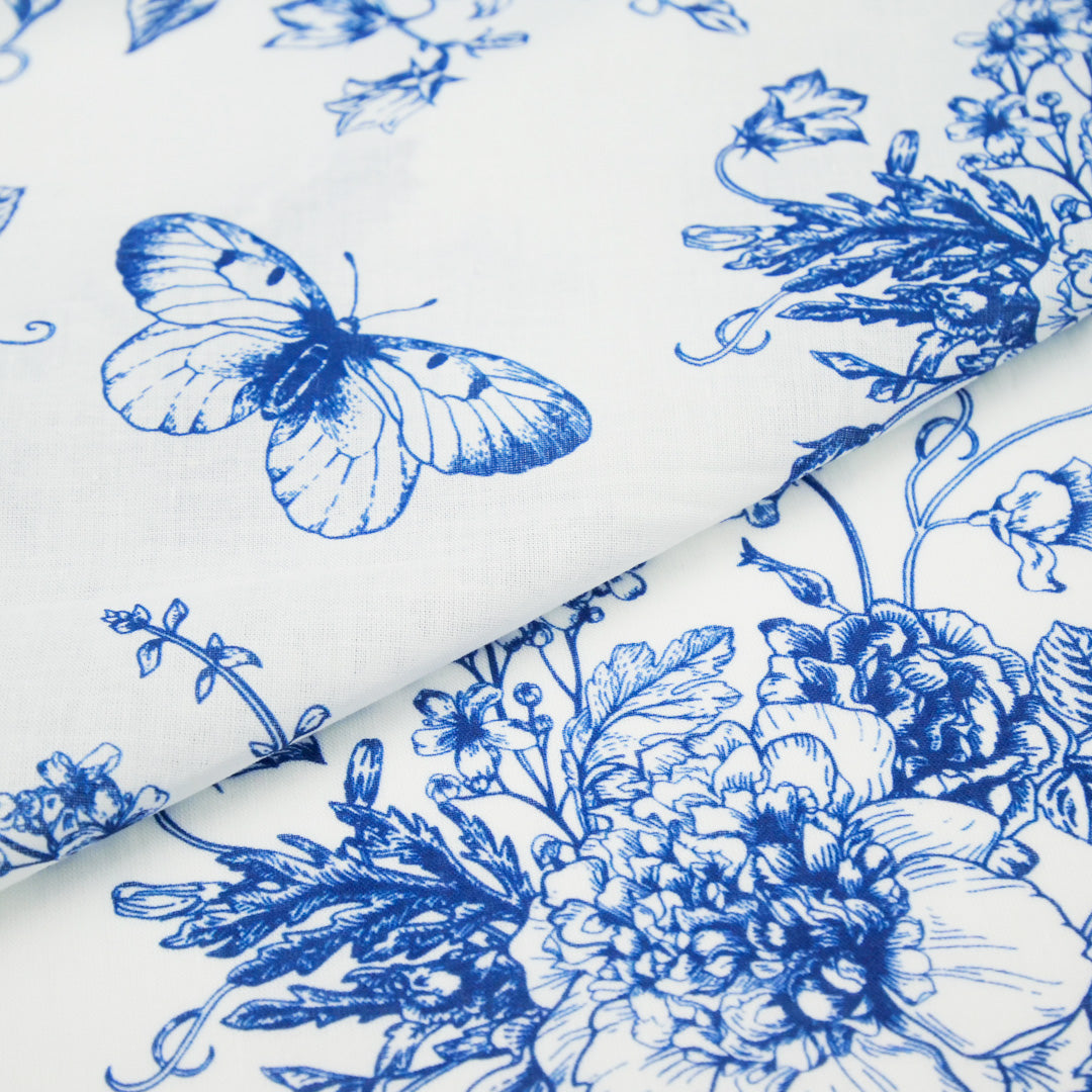 EVERYDAY BLUES-COTTON VOILE PRINTS-BOTANICAL