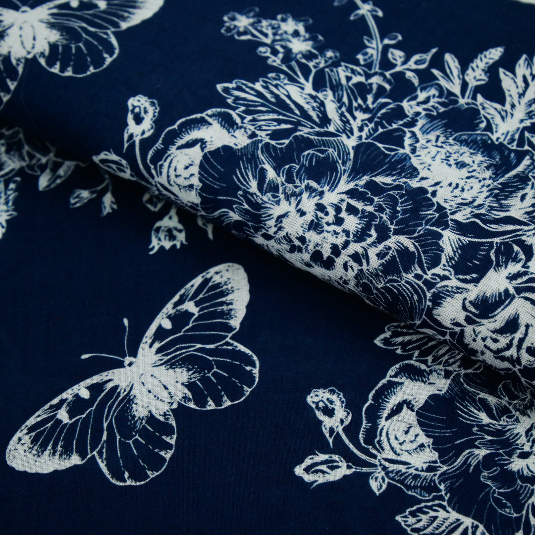EVERYDAY BLUES-COTTON VOILE PRINTS-BOTANICAL