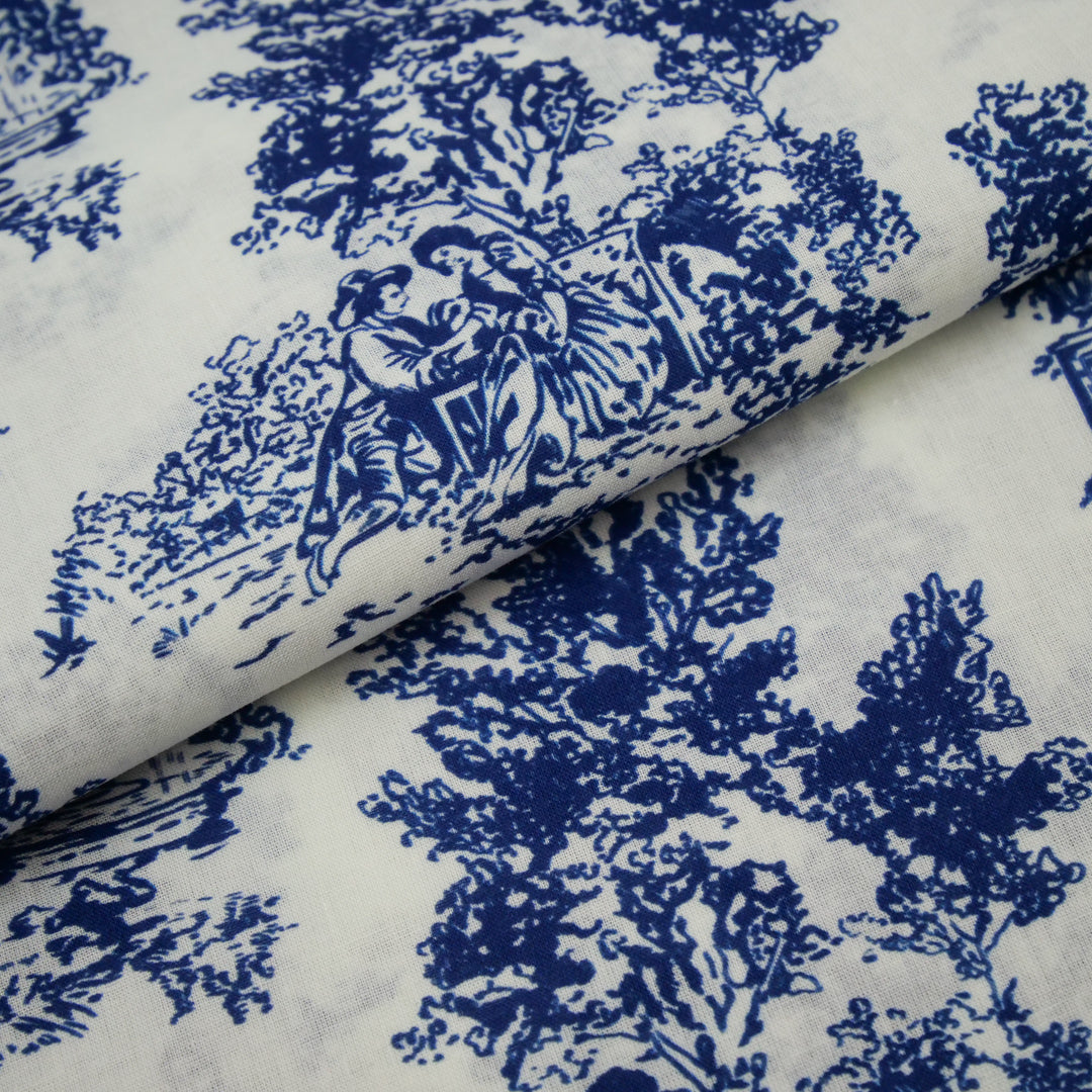 EVERYDAY BLUES-COTTON VOILE PRINTS-TOILE