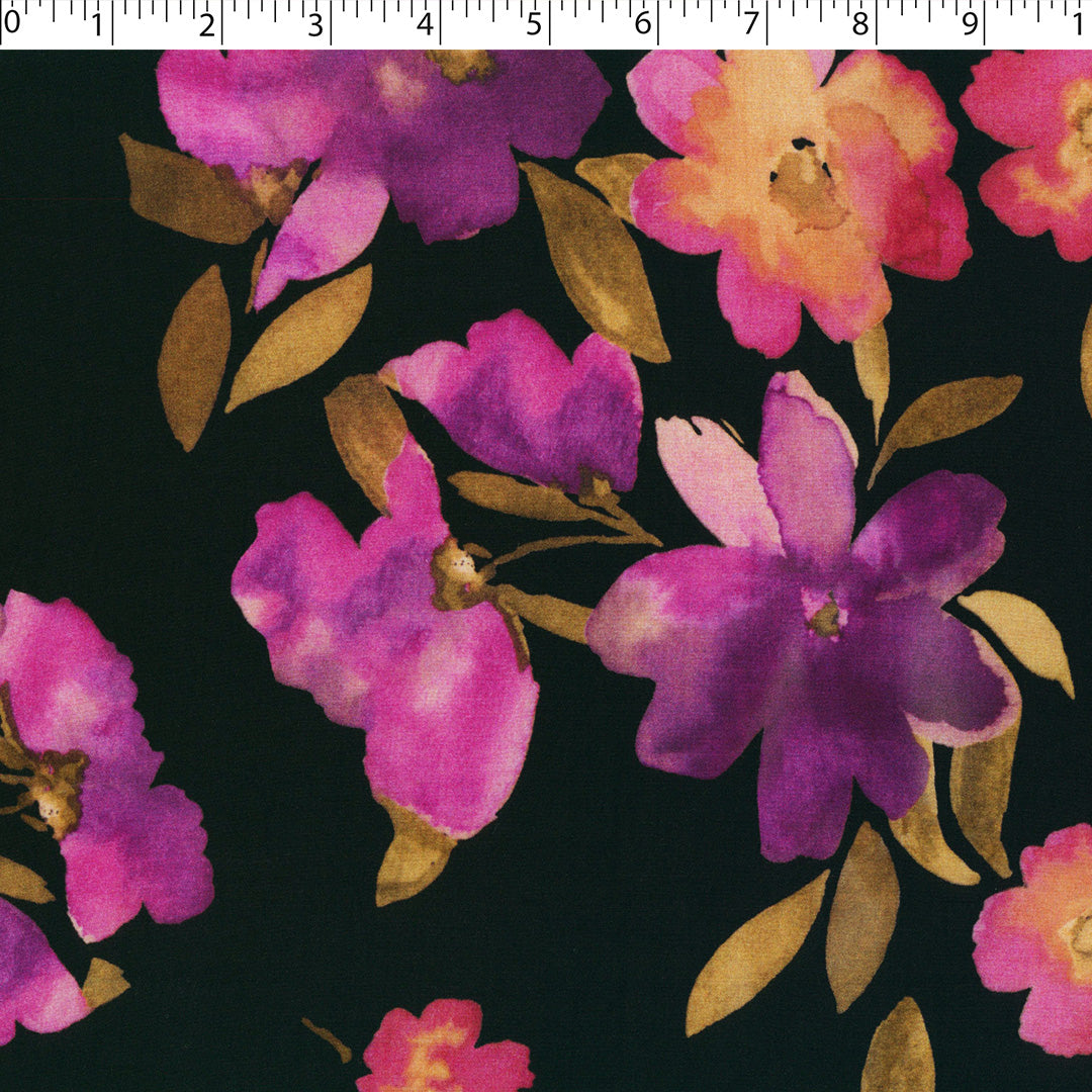 MILA COLLECTION-RAYON POPLIN PRINTS-SPACED FLORAL