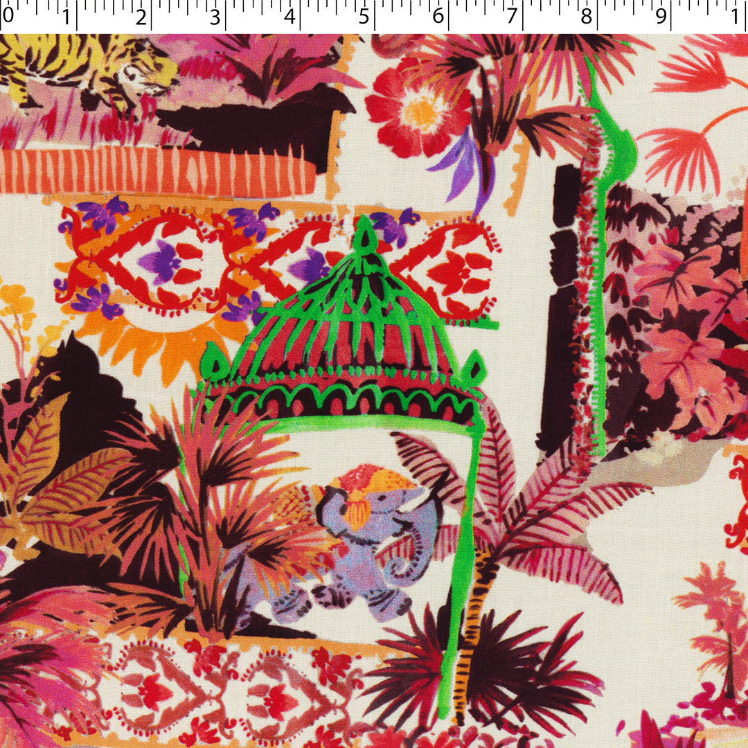 MILA COLLECTION-RAYON POPLIN PRINTS-TROPICAL SCENERY