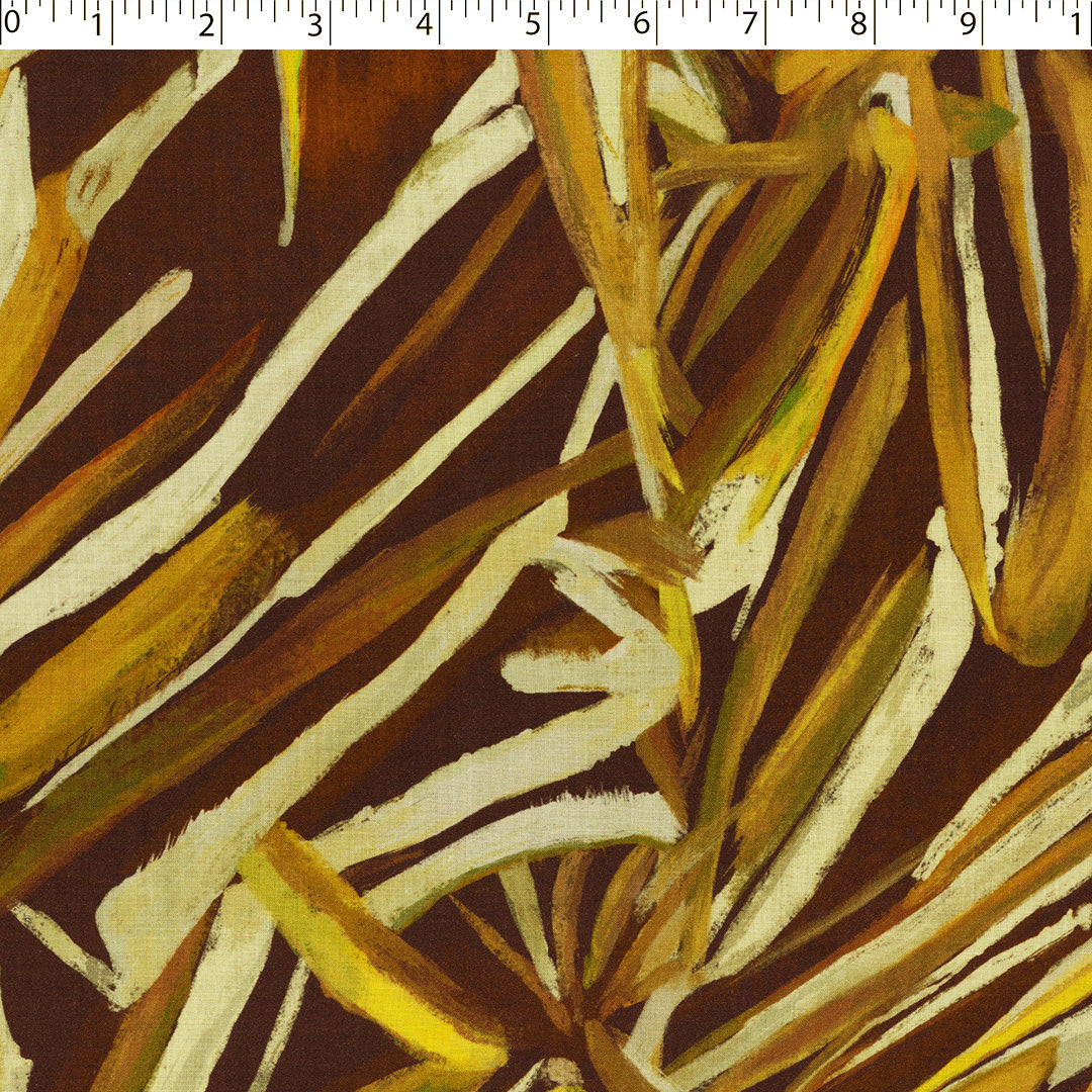 MARLOWE -RAYON VOILE PRINTS-ABSTRACT LEAVES