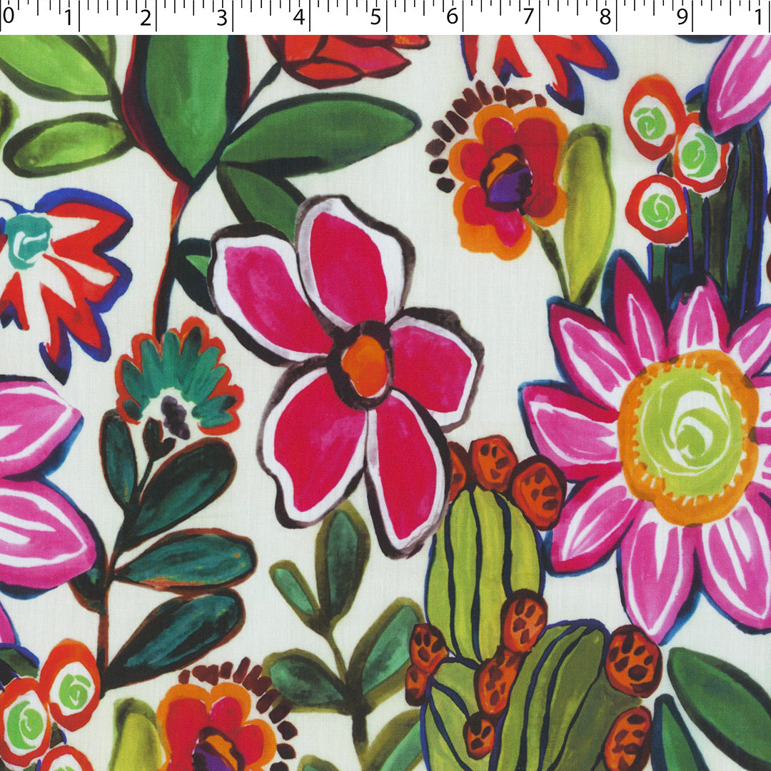 AVERY-COTTON POPLIN PRINTS-FLAT FLORAL