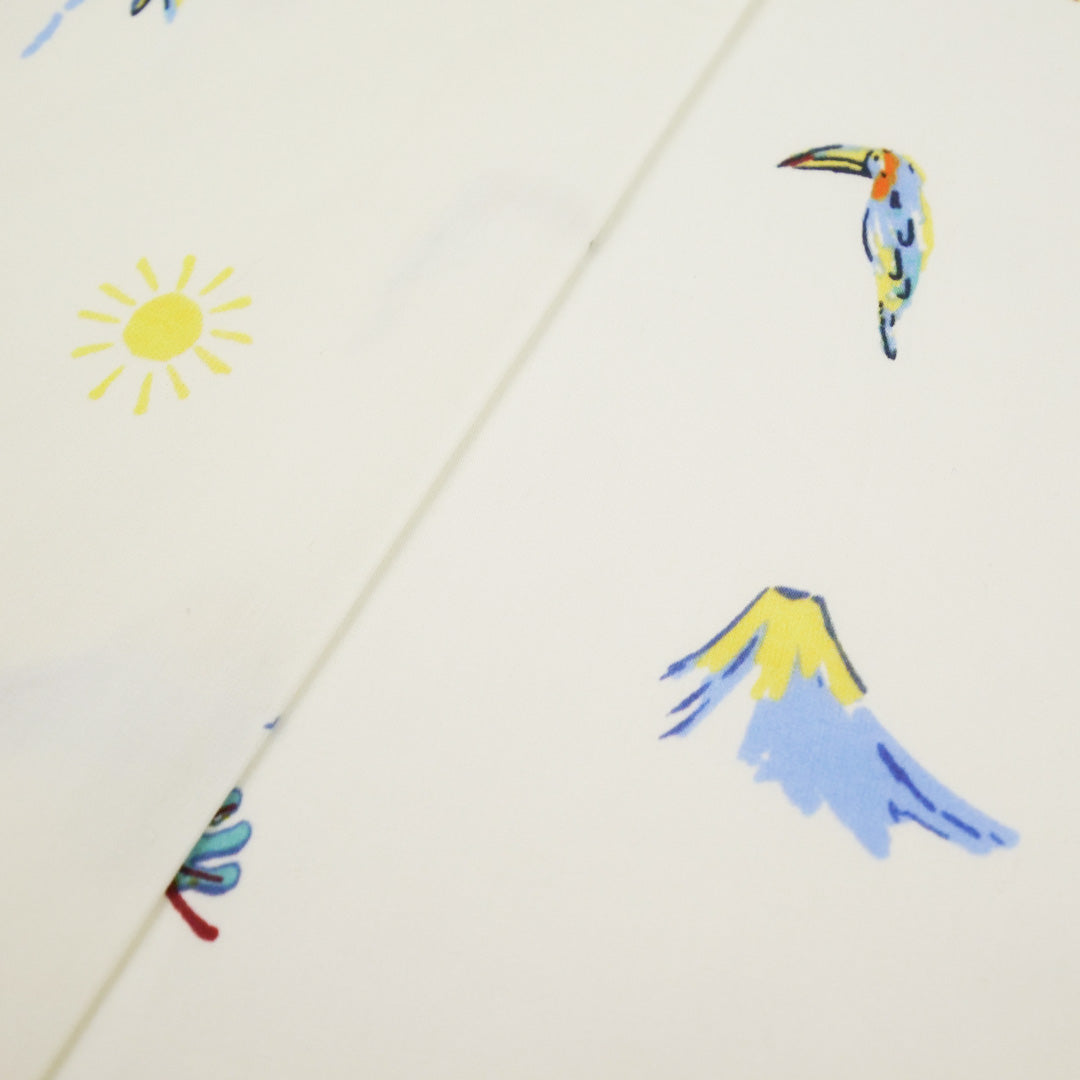 AVERY-COTTON POPLIN PRINTS-PALM TREES / TURTLES