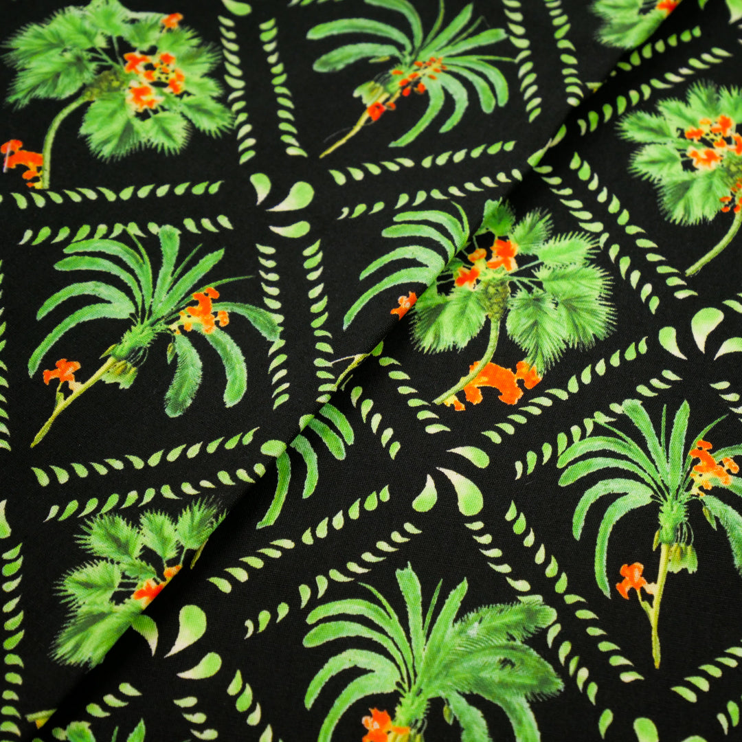 MANSFIELD COLLECTION-COTTON POPLIN PRINTS-PALM TREES