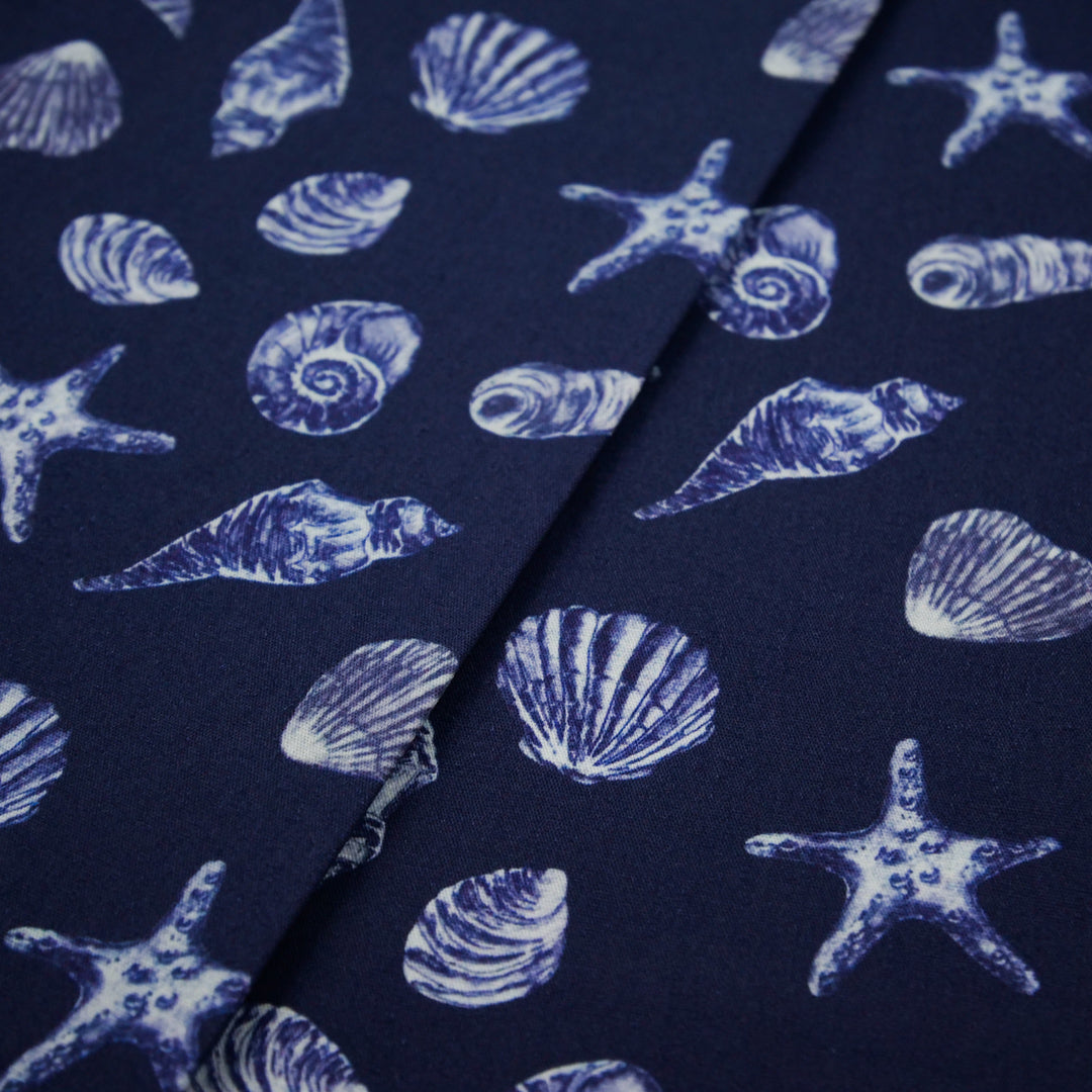 MANSFIELD COLLECTION-COTTON POPLIN PRINTS-SHELLS / STARFISH