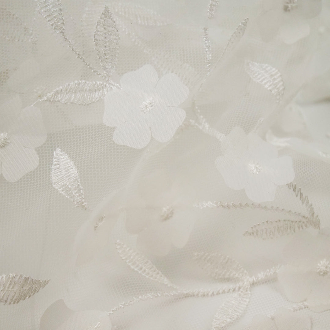 PRINCESS CHARLOTTE - EMBROIDERED MESH- HANDLOOM