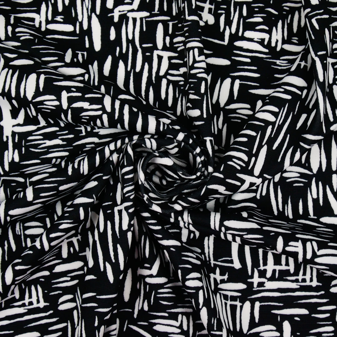 MUSE COLLECTION - KNIT PRINTS - ABSTRACT CRISS-CROSS