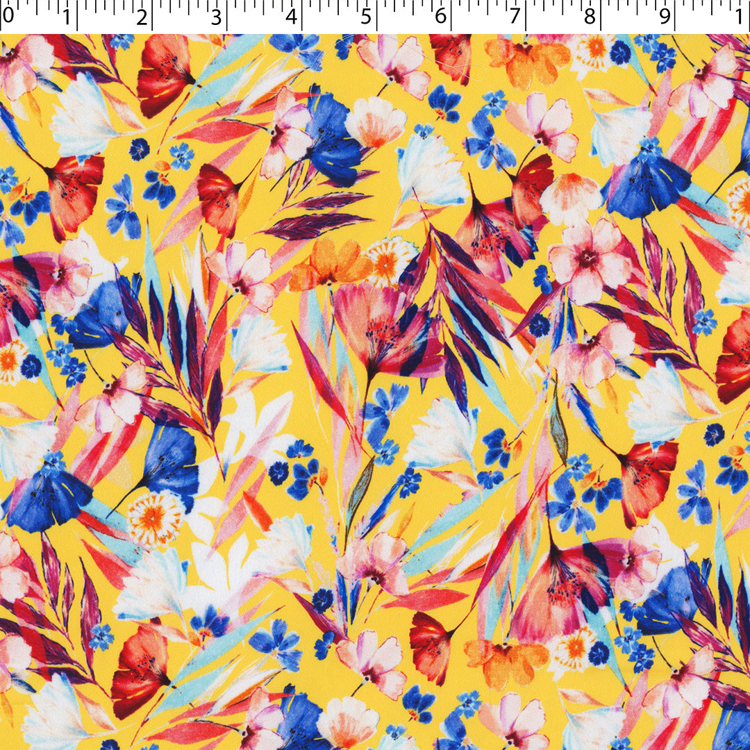 IBIZA COLLECTION-SATIN PRINTS-TROPICAL FLORAL