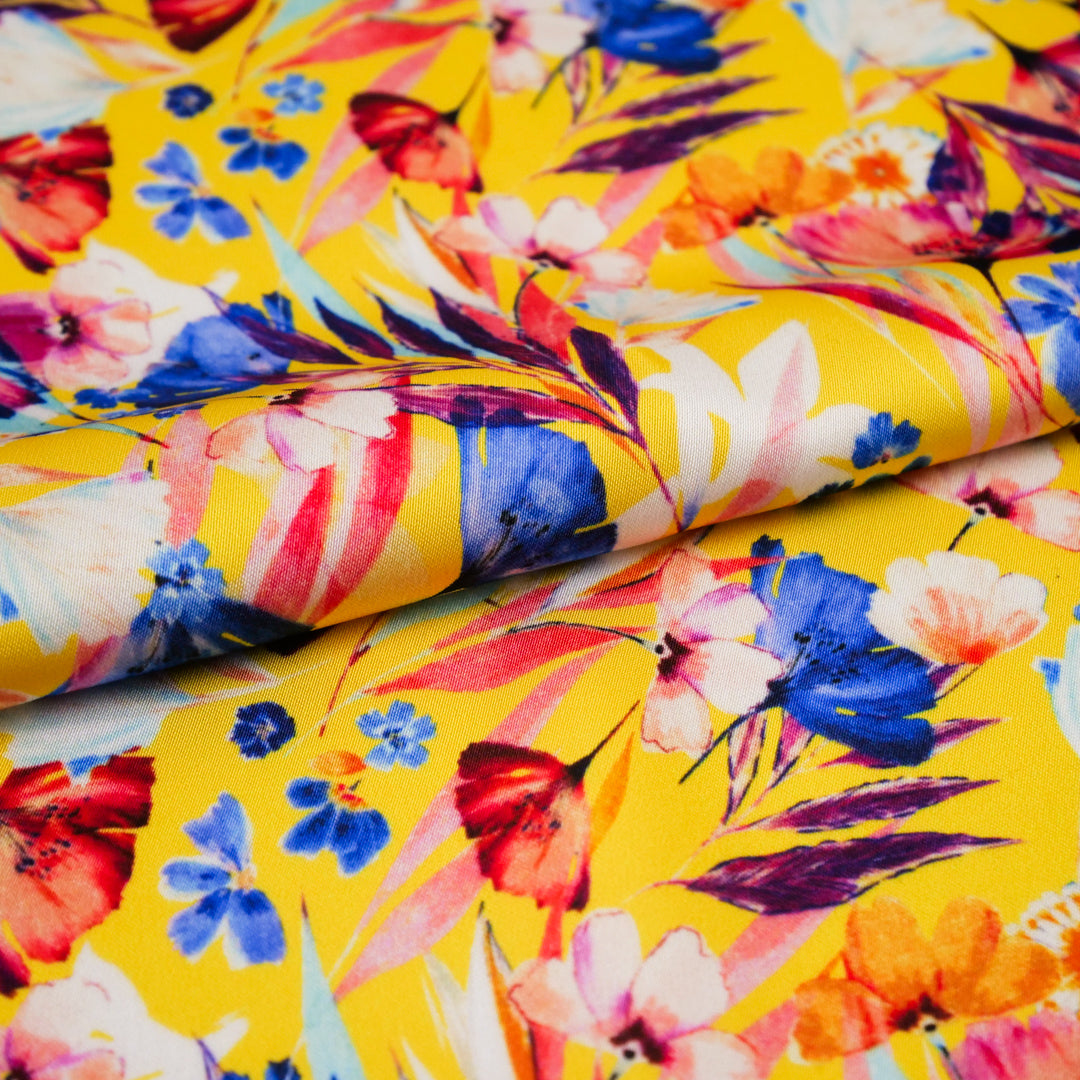 IBIZA COLLECTION-SATIN PRINTS-TROPICAL FLORAL