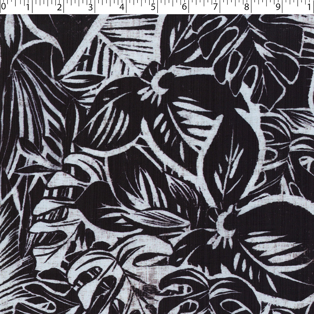 HAVANA II-NYLON/RAYON PRINTS-ABSTRACT LEAVES