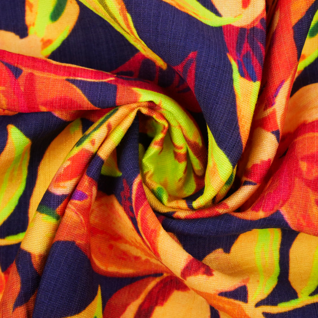 HAVANA II-NYLON/RAYON PRINTS-TROPICAL LEAVES