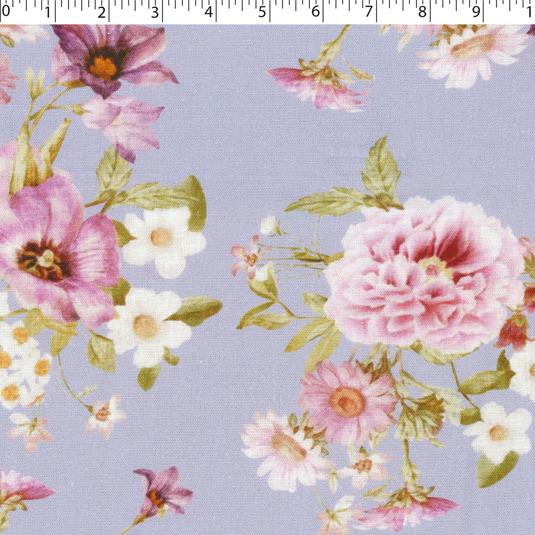 CONVENT GARDEN-RAYON LINEN PRINTS-BOTANICAL FLORAL