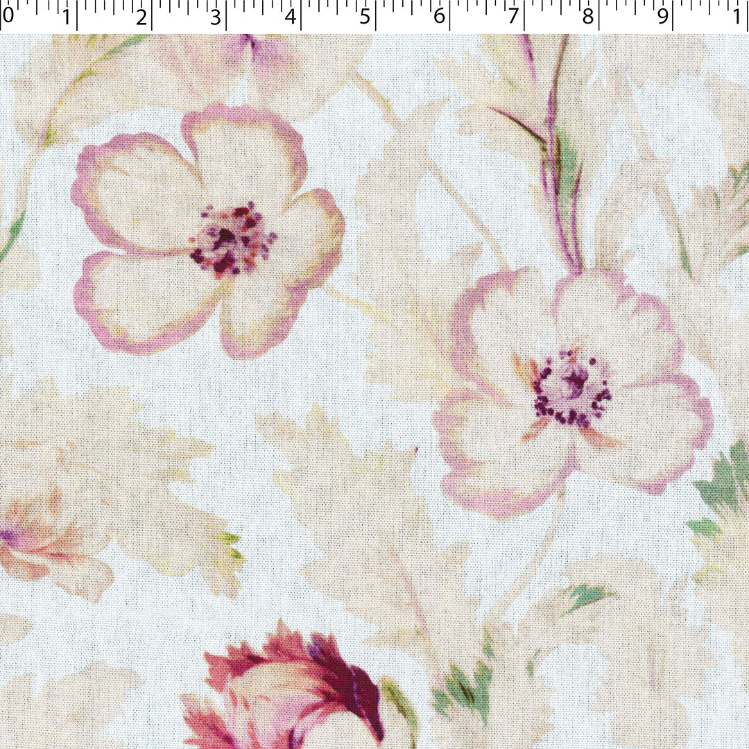 CONVENT GARDEN-RAYON LINEN PRINTS-LARGE FLORAL