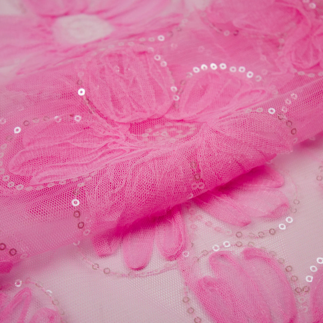 PRINCESS CHARLOTTE - SEQUINED 3D MESH
