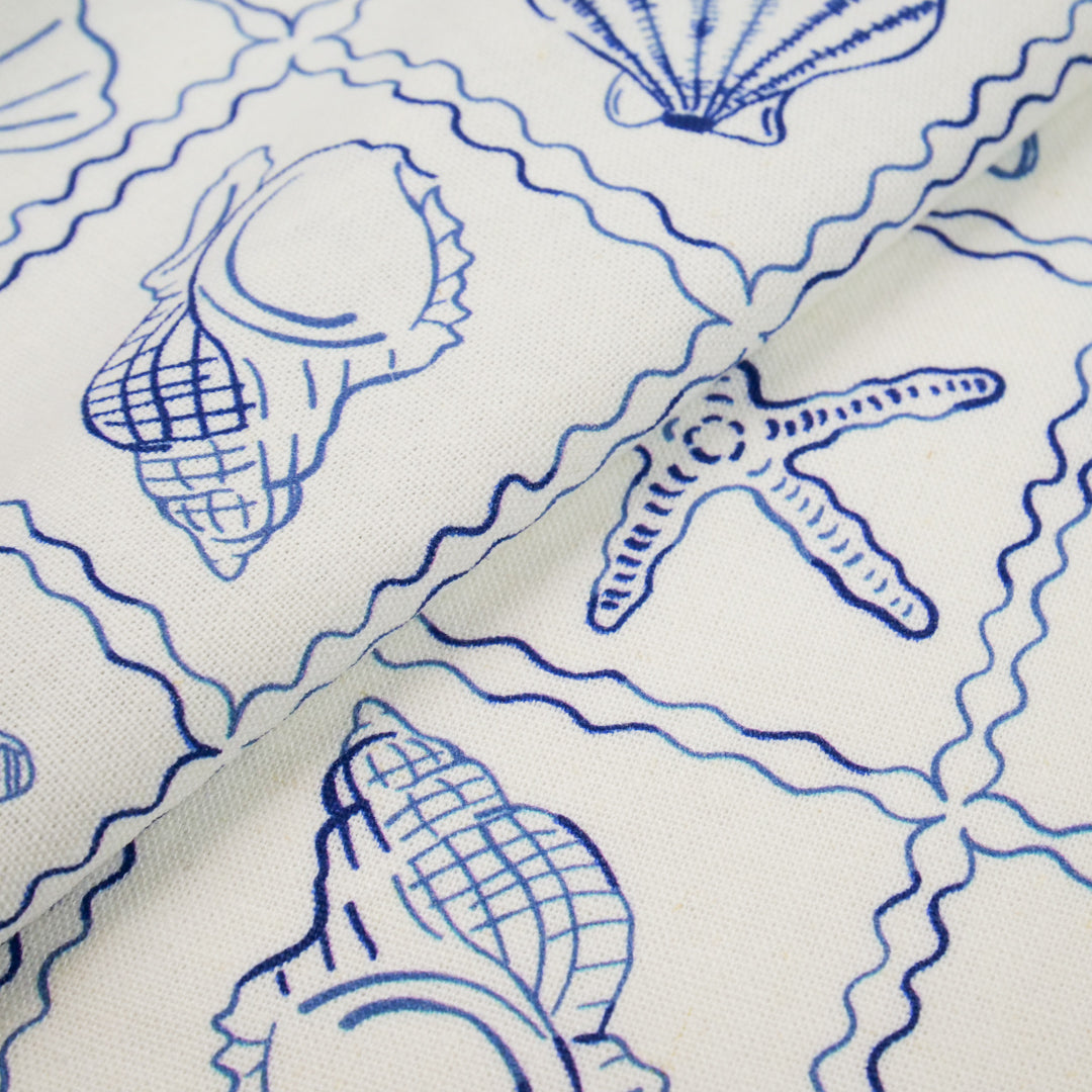 SUMMER ESSENTIALS - RAYON LINEN PRINTS - SEASHELL