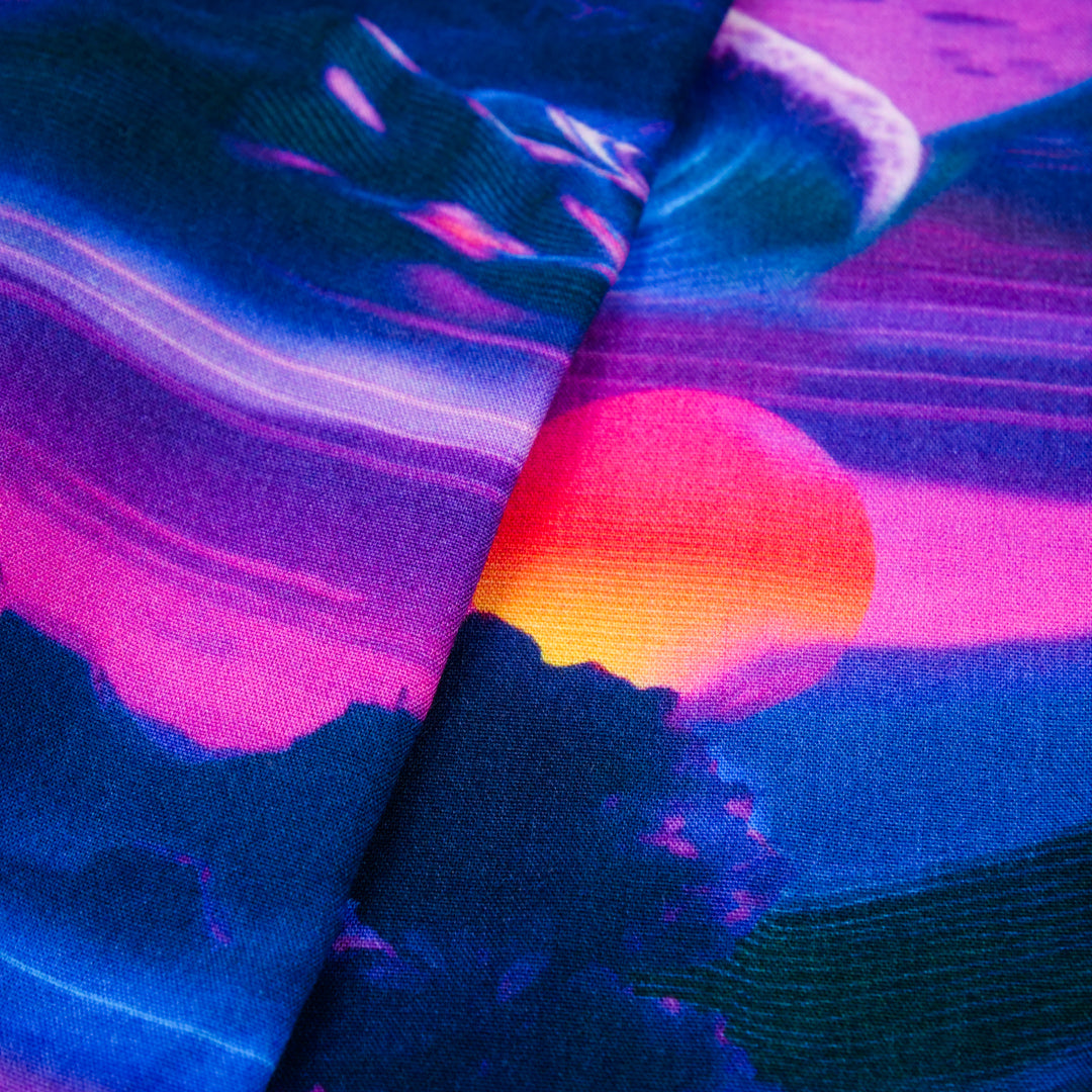 CHARLIE-RAYON POPLIN PRINTS-DUSK