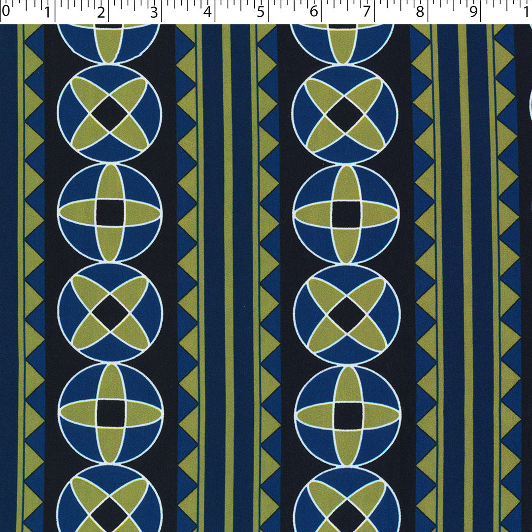 CHARLIE-RAYON POPLIN PRINTS-GEOMETRIC STRIPE