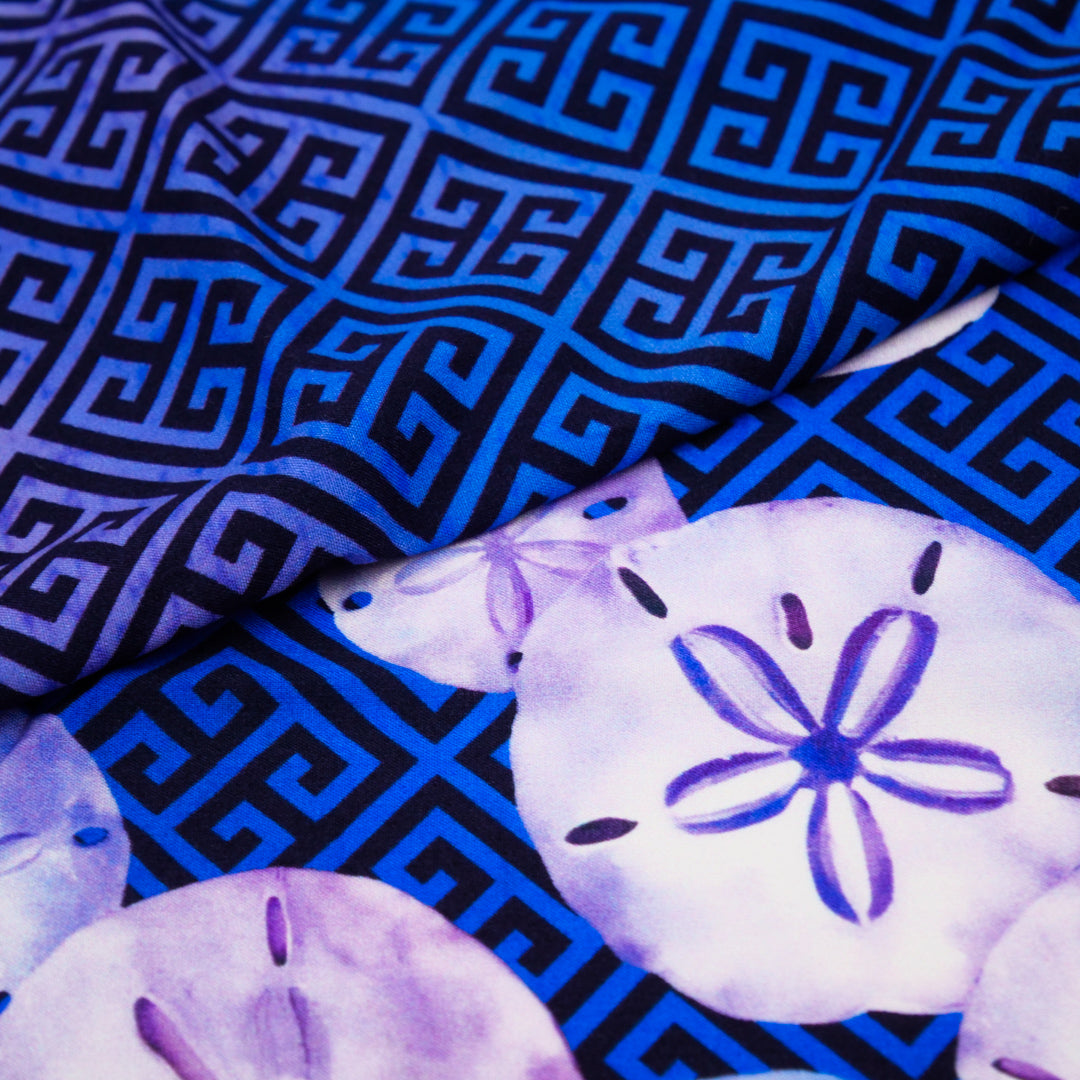 CHARLIE-RAYON POPLIN PRINTS-SAND DOLLARS
