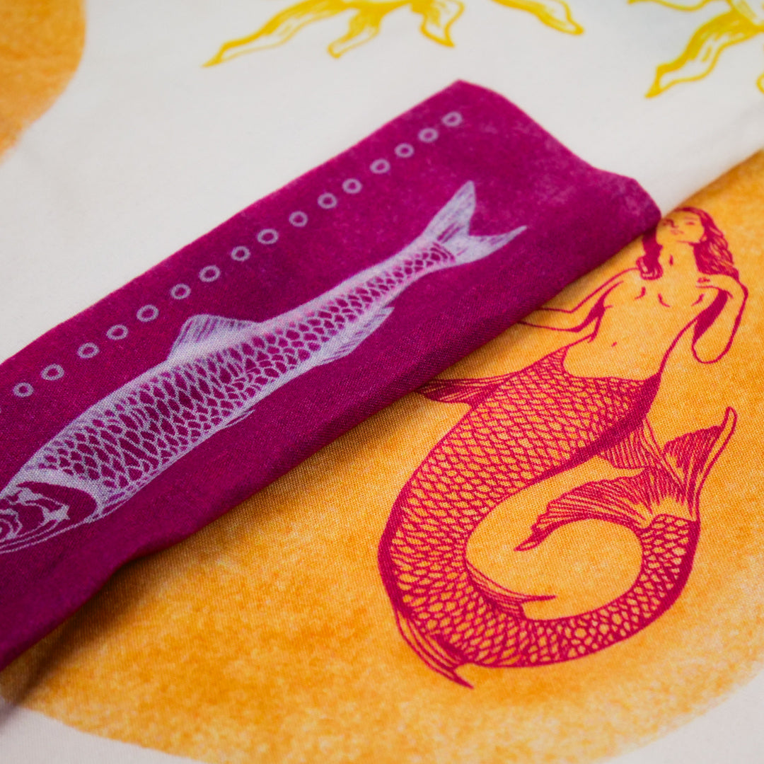 CHARLIE-RAYON POPLIN PRINTS-SARDINES / MERMAIDS