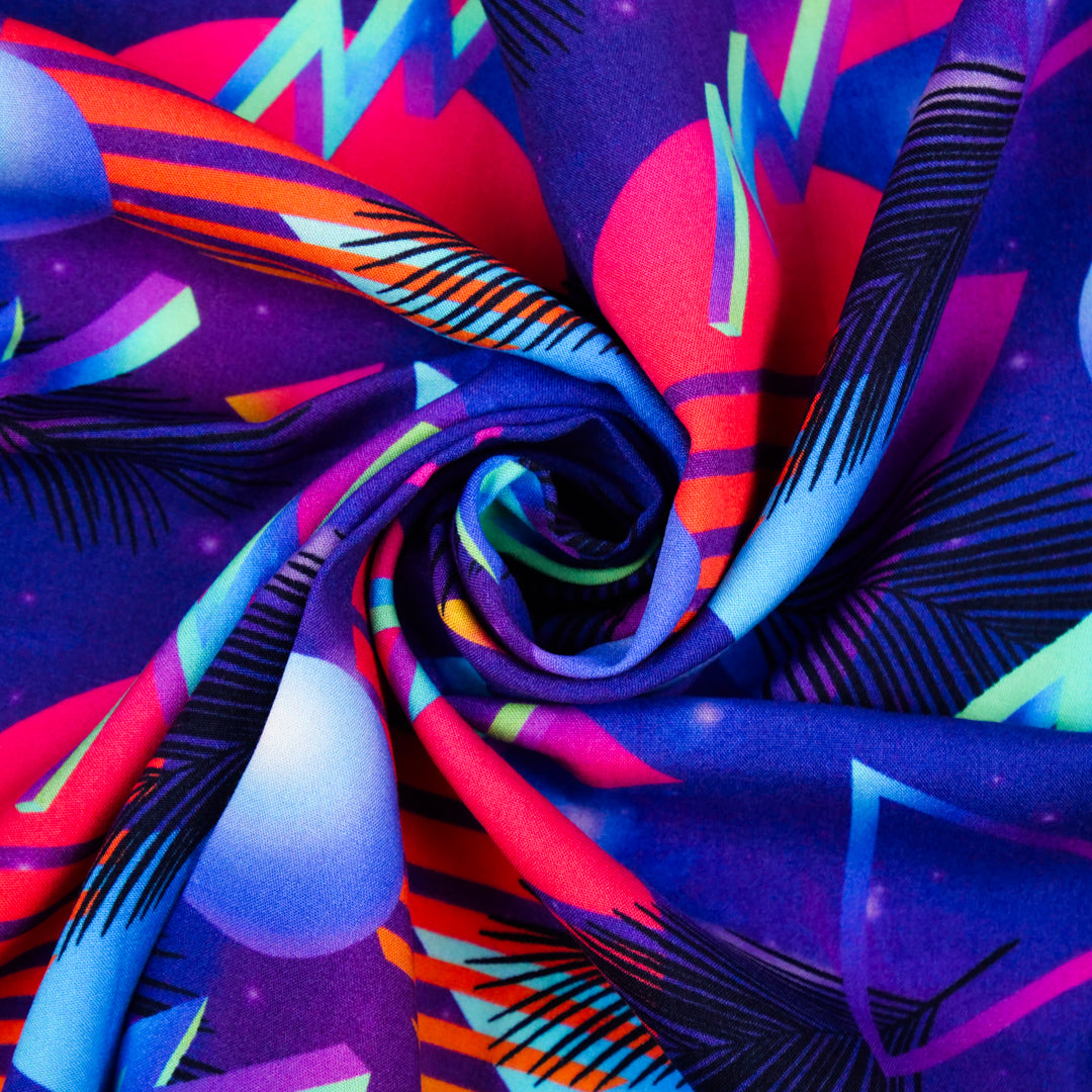 CHARLIE-RAYON POPLIN PRINTS-TRIANGLE / CIRCLES