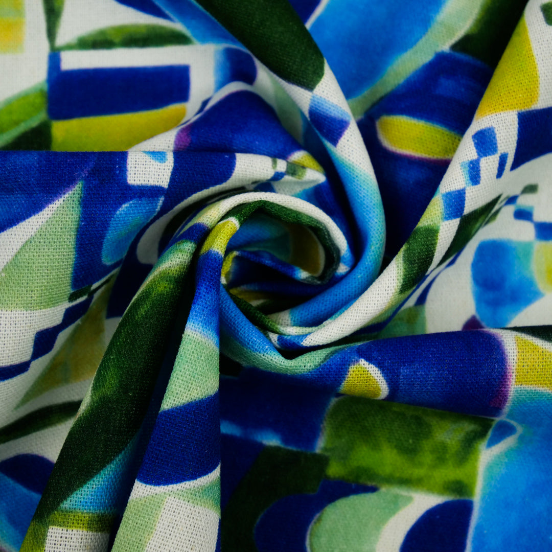 BARBADOS - RAYON/LINEN PRINTS - GEOMETRICS